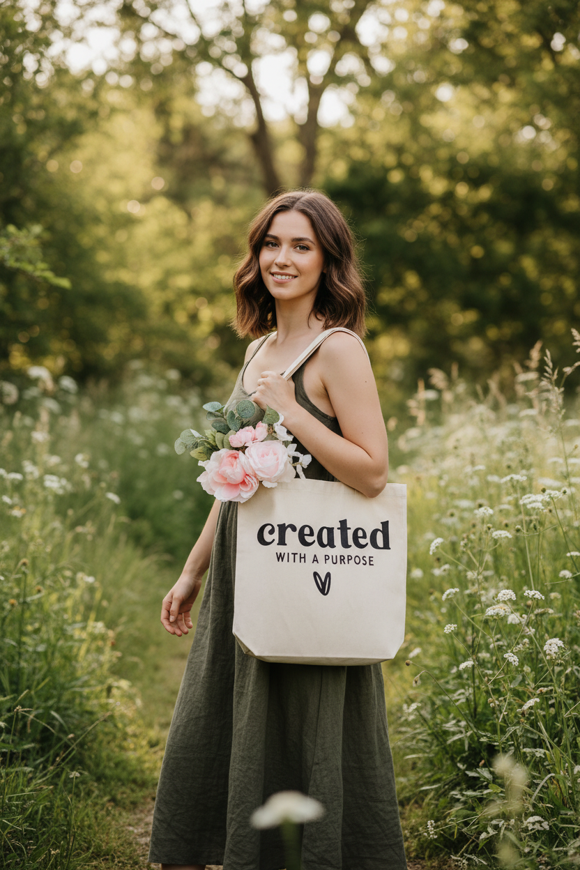 Custom Faith Tote Bag - Outdoor
