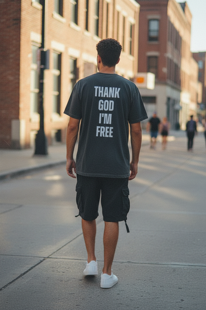 Man - Charcoal Back, Cargo Shorts + Street