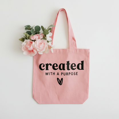 Pink Custom Faith Tote Bag